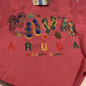 Aruba Fabric Beach Bag Hot Pink Backpack Single Strap Sling